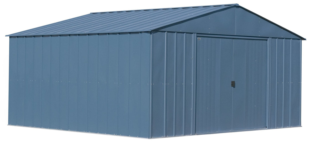 Classic 14x12-ft Blue Grey Corrosion-Resistant Steel Shed N1B5 - product image 2