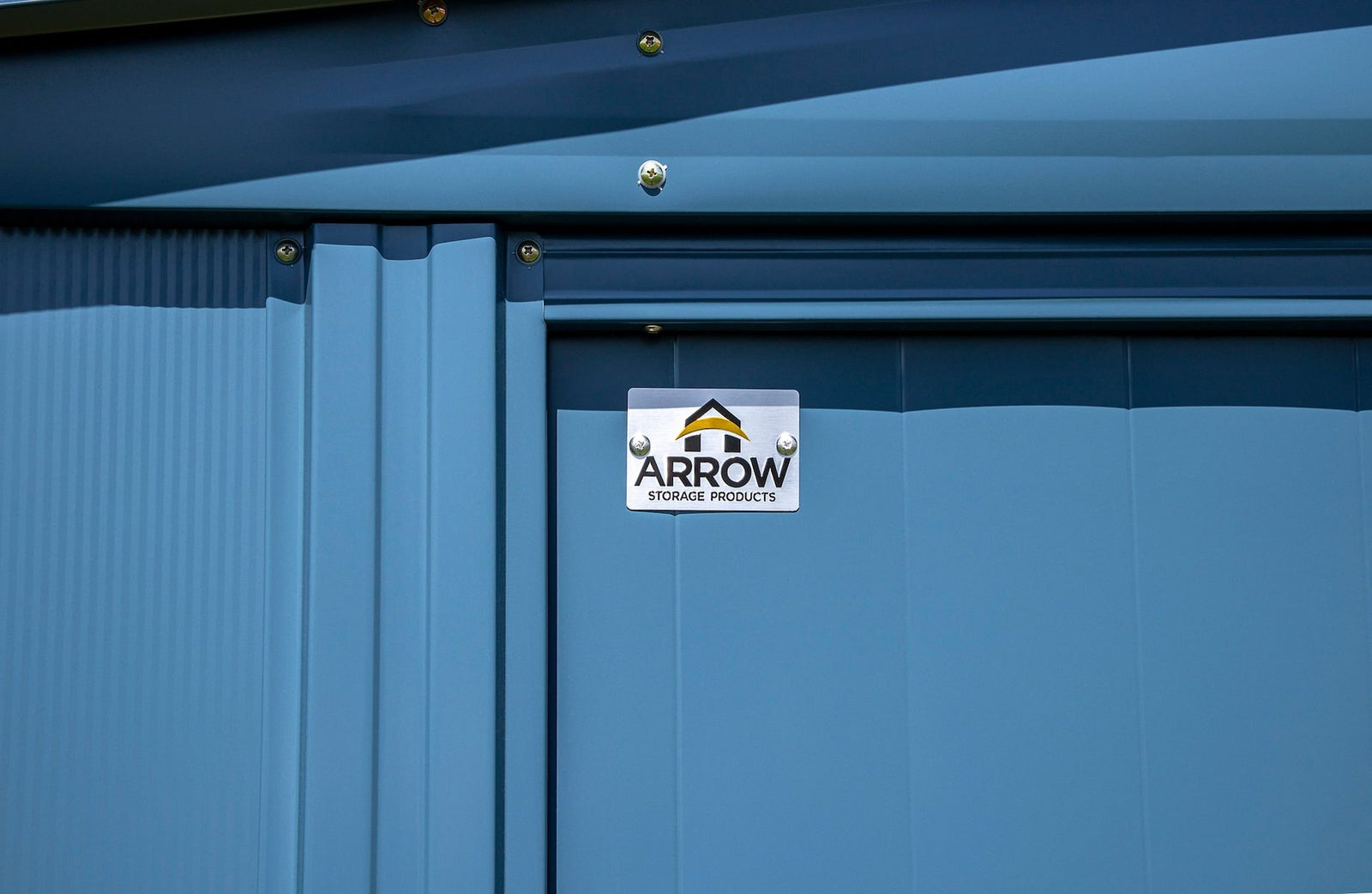 Classic 14x12-ft Blue Grey Corrosion-Resistant Steel Shed N1B5 - product image 8