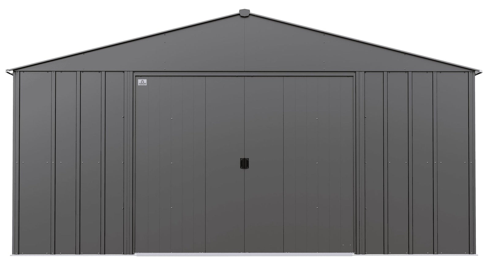 Classic 14x12-ft Charcoal Lockable Metal Shed U2D7 - product image 1
