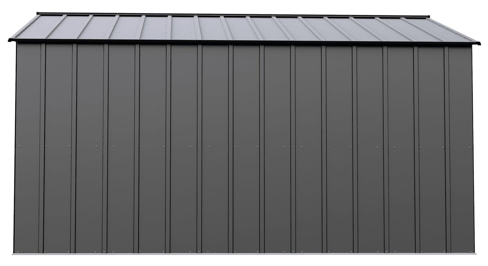 Classic 14x12-ft Charcoal Lockable Metal Shed U2D7 - product image 5