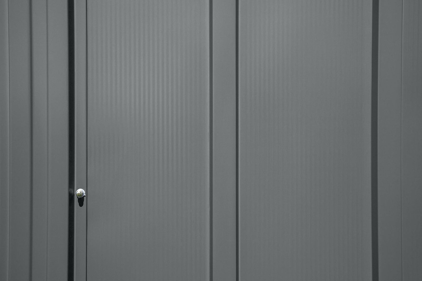 Classic 14x12-ft Charcoal Lockable Metal Shed U2D7 - product image 7