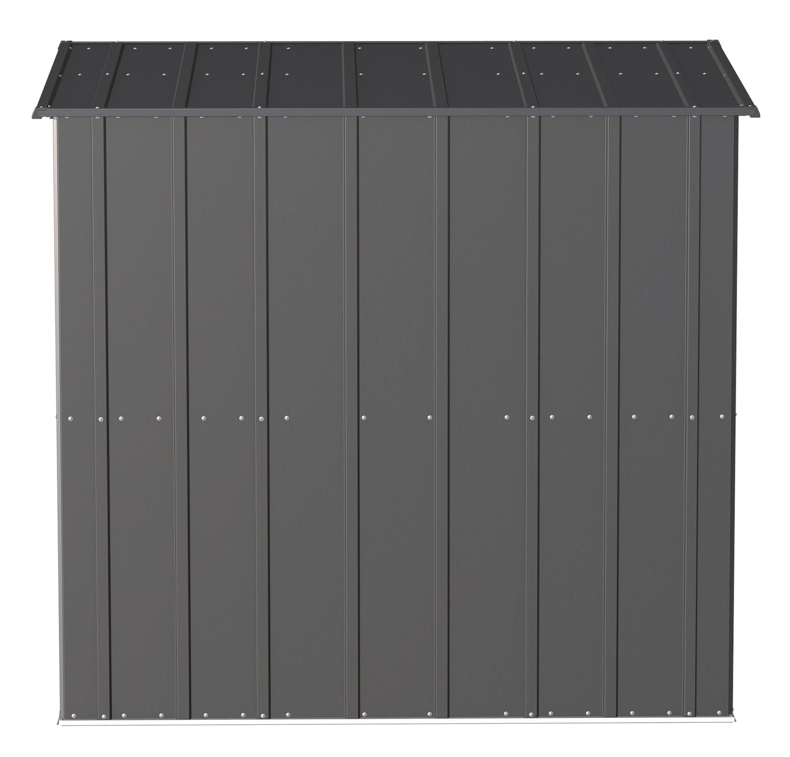 Classic Galvanized Steel Storage Shed, Charcoal, 6-ft x 4-ft E7F7 - product image 8