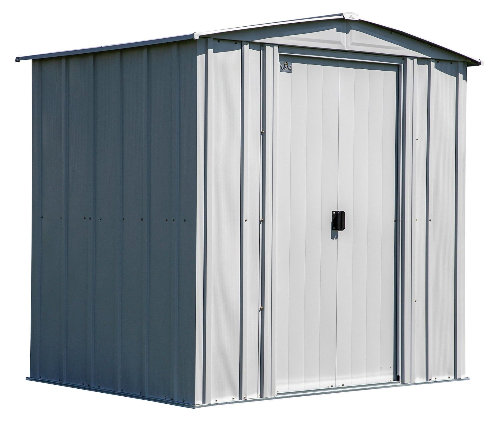 Classic Galvanized Steel Storage Shed, Flute Grey, 6-ft x 5-ft O1D1 - product image 2