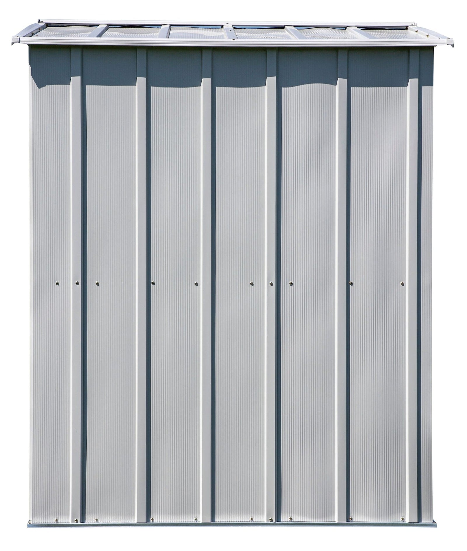 Classic Galvanized Steel Storage Shed, Flute Grey, 6-ft x 5-ft O1D1 - product image 6