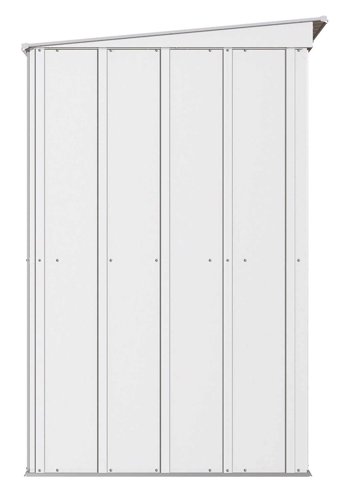 Classic Galvanized Steel Storage Shed, Flute Grey, 8-ft x 4-ft H8M2 - product image 4