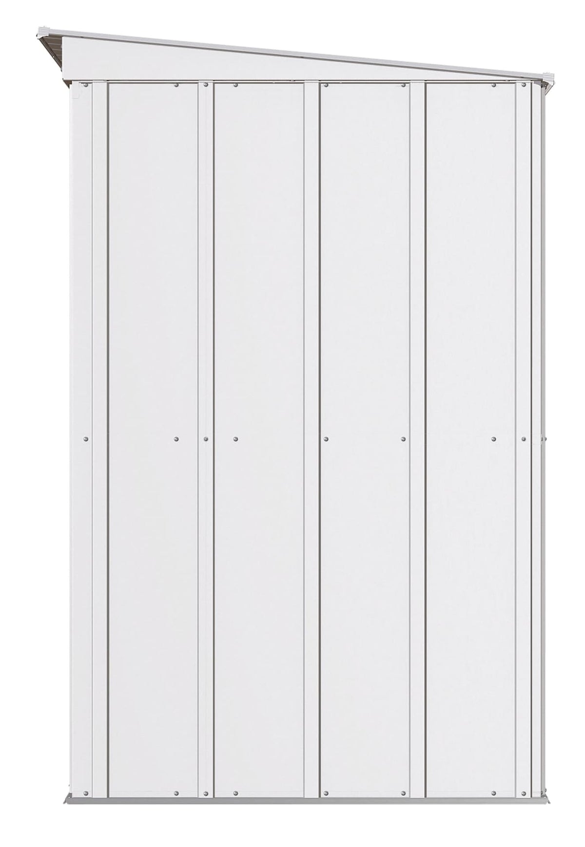 Classic Galvanized Steel Storage Shed, Flute Grey, 8-ft x 4-ft H8M2 - product image 5