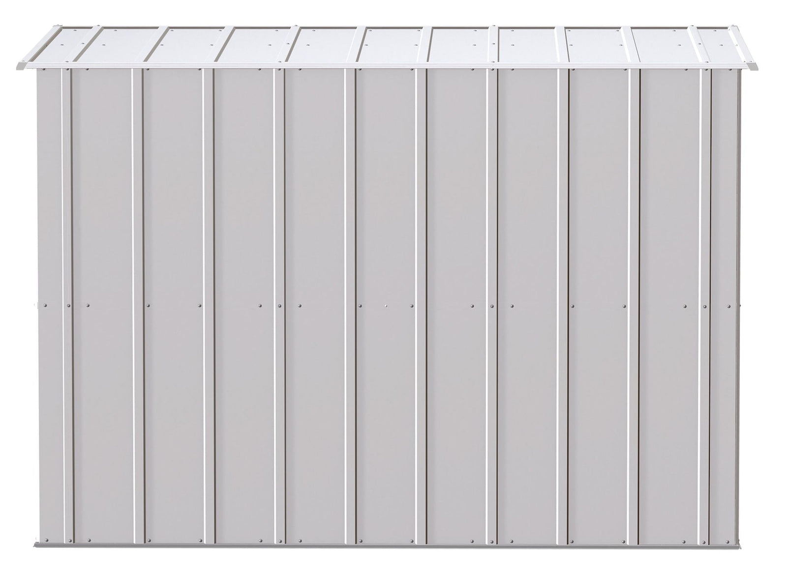Classic Galvanized Steel Storage Shed, Flute Grey, 8-ft x 4-ft H8M2 - product image 7