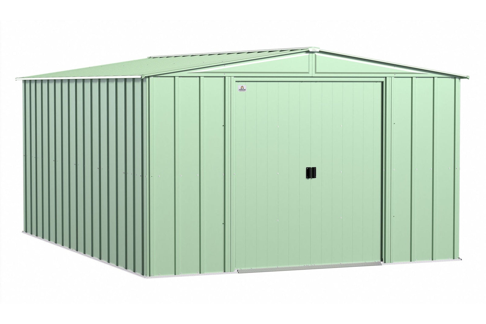 Classic Galvanized Steel Storage Shed, Sage Green, 10-ft x 14-ft X4J7 - product image 2