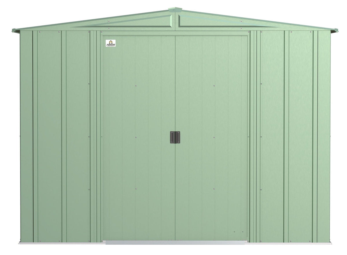 Classic Galvanized Steel Storage Shed, Sage Green, 8-ft x 8-ft Y0K3 - product image 3