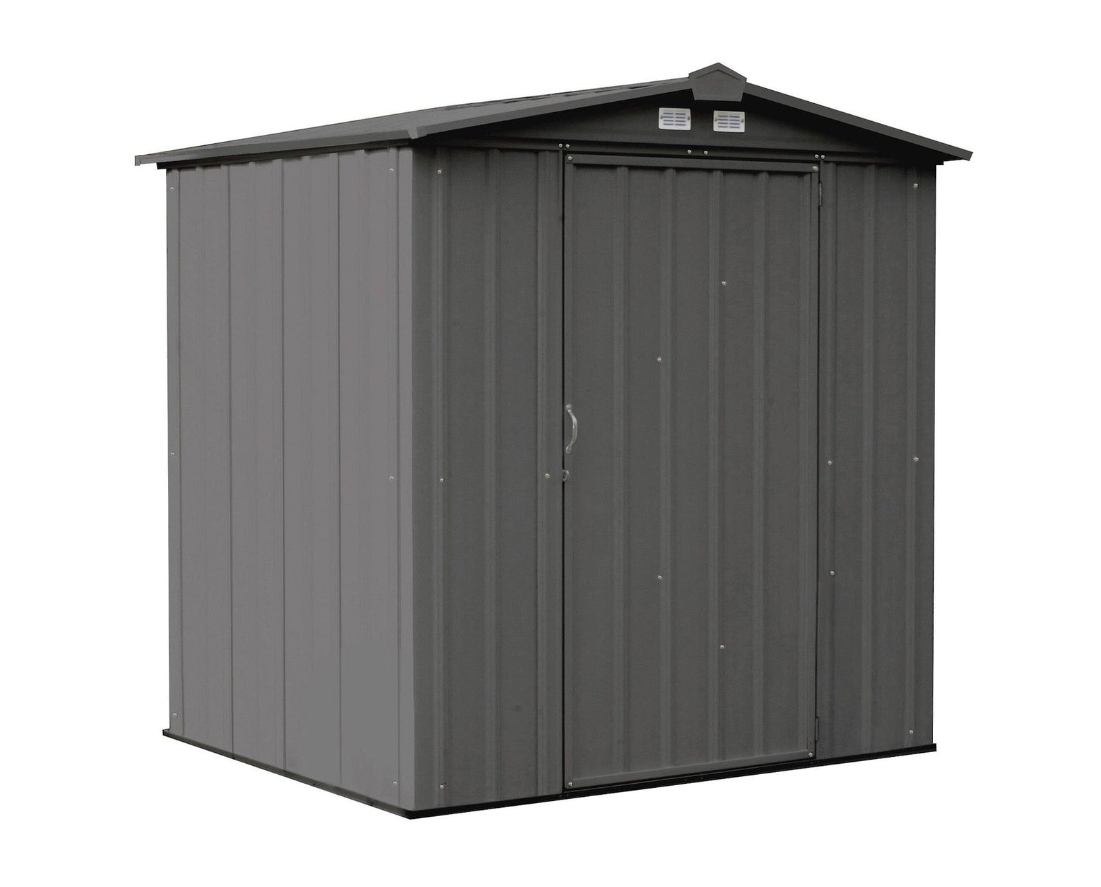 EZEE Galvanized Steel Storage Shed with Low Gable Roof, Charcoal, 6-ft x 5-ft Y9P8 - product image 1