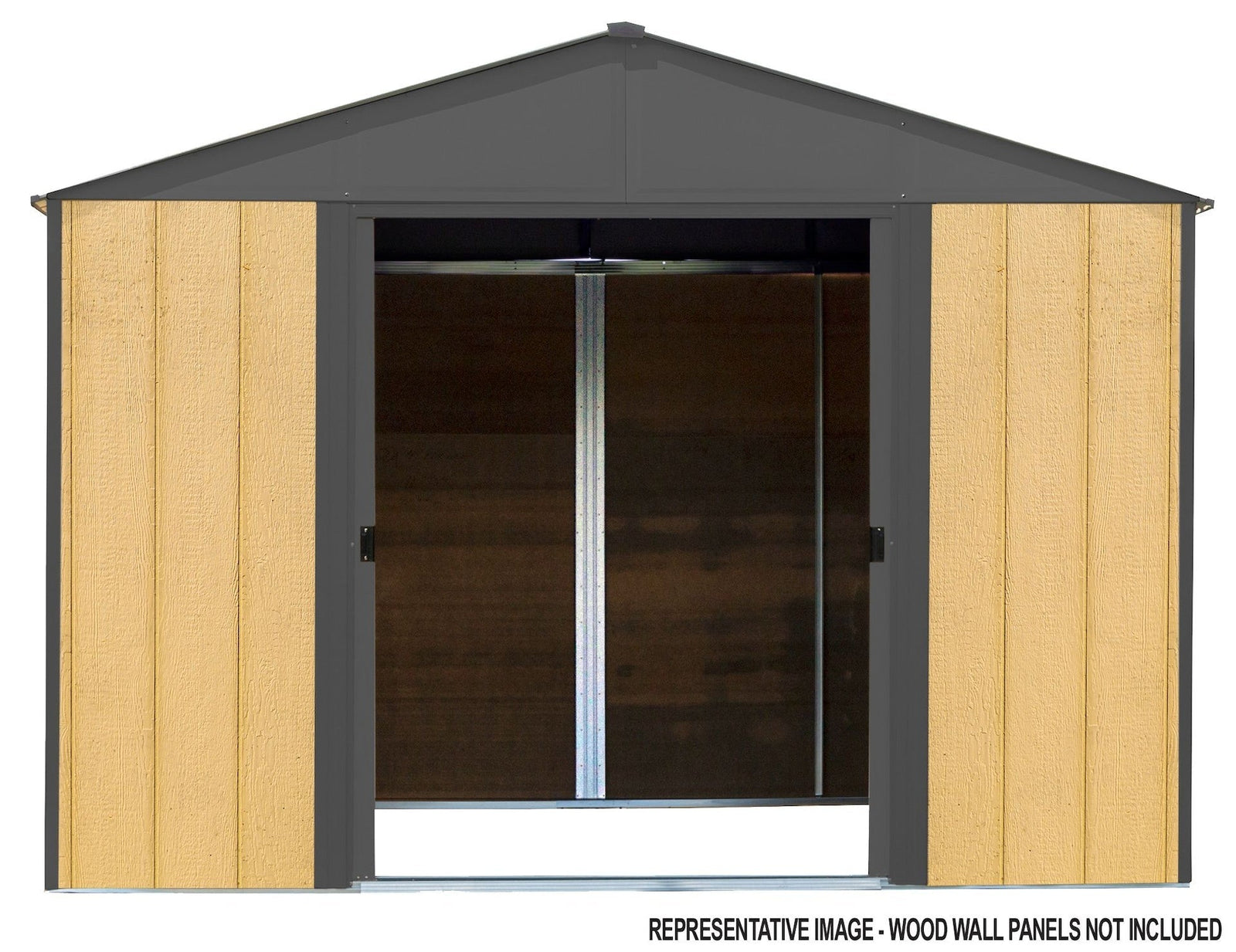Ironwood Steel Hybrid Shed Kit, Anthracite, 10-ft x 8-ft X0U1 - product image 3