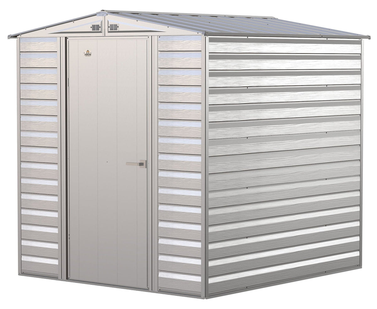 Select Galvanized Steel Storage Shed, Flute Grey, 6-ft x 7-ft Q2X7 - product image 1