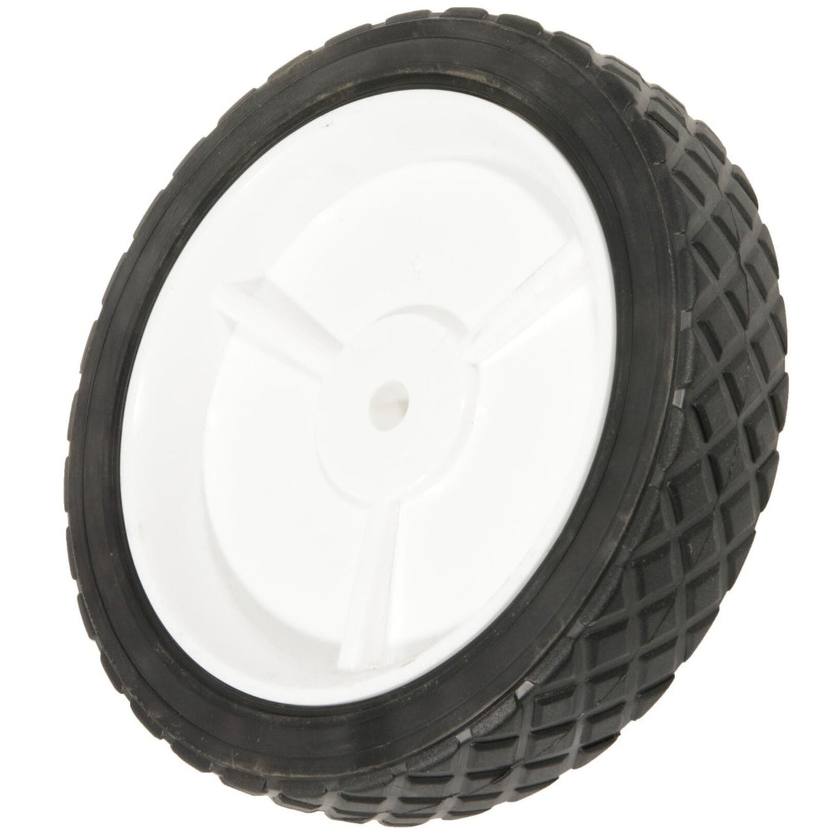 Plastic Lawn Mower Replacement Wheel, Wide Tread 8-in x 1.75-in M6S5 - product image 1
