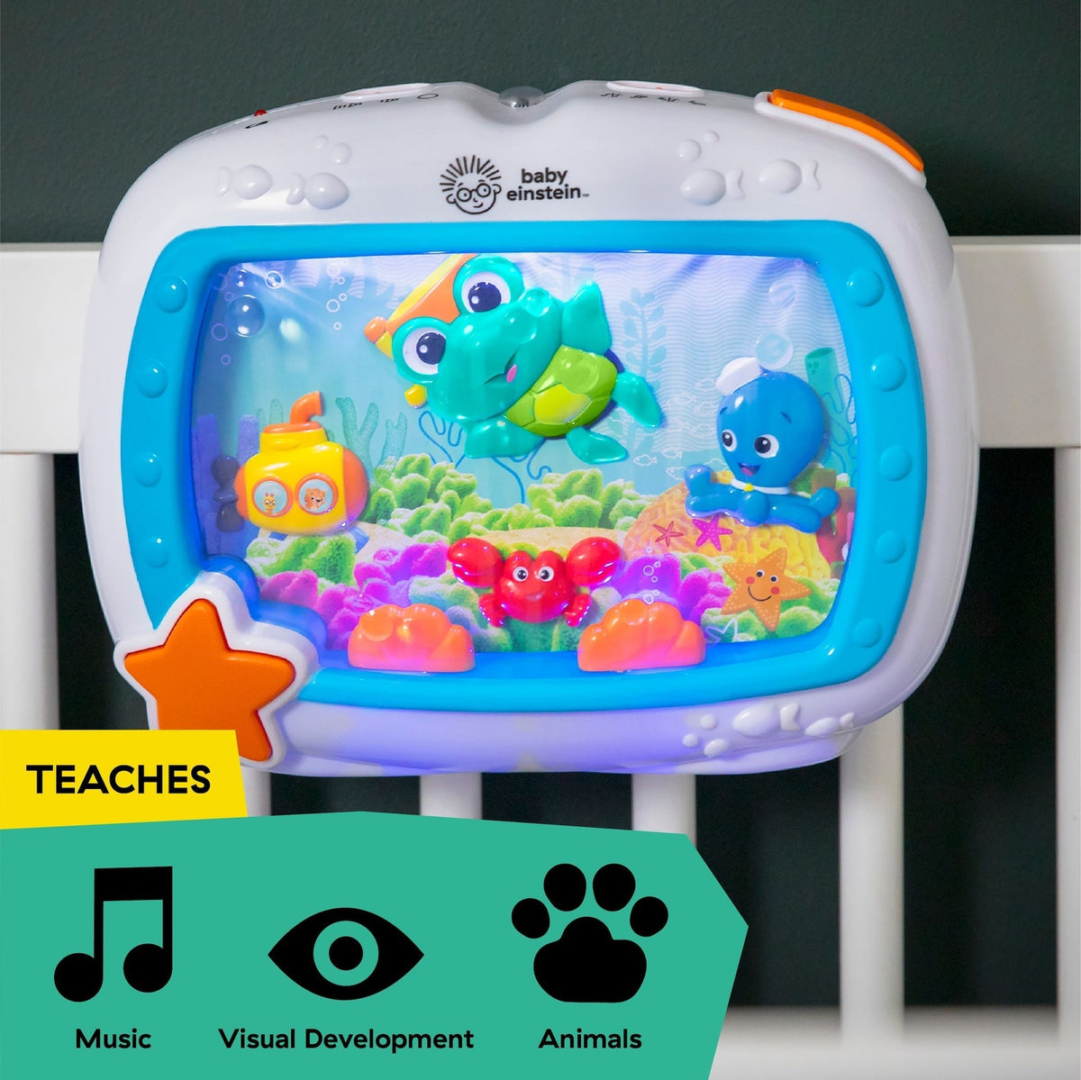 Baby Einstein Sea Dreams Soother Musical Crib Toy and Sound Machine B5G5 - product image 8