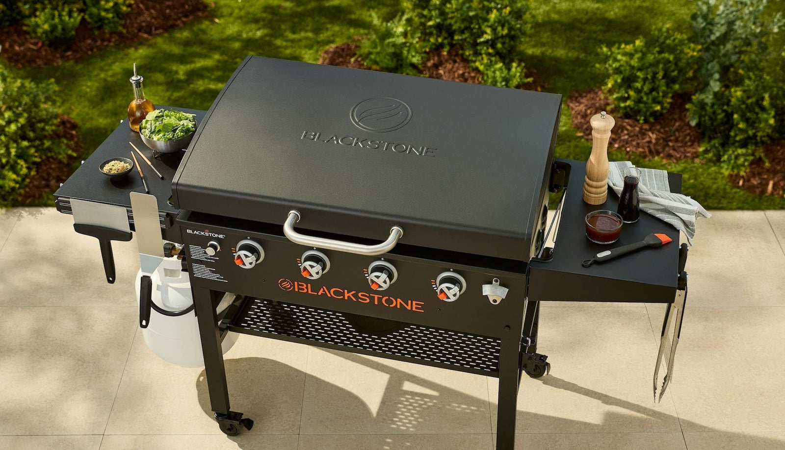 4-Burner LP Gas Portable Griddle with Lid, 36-in T5J3 - product image 4
