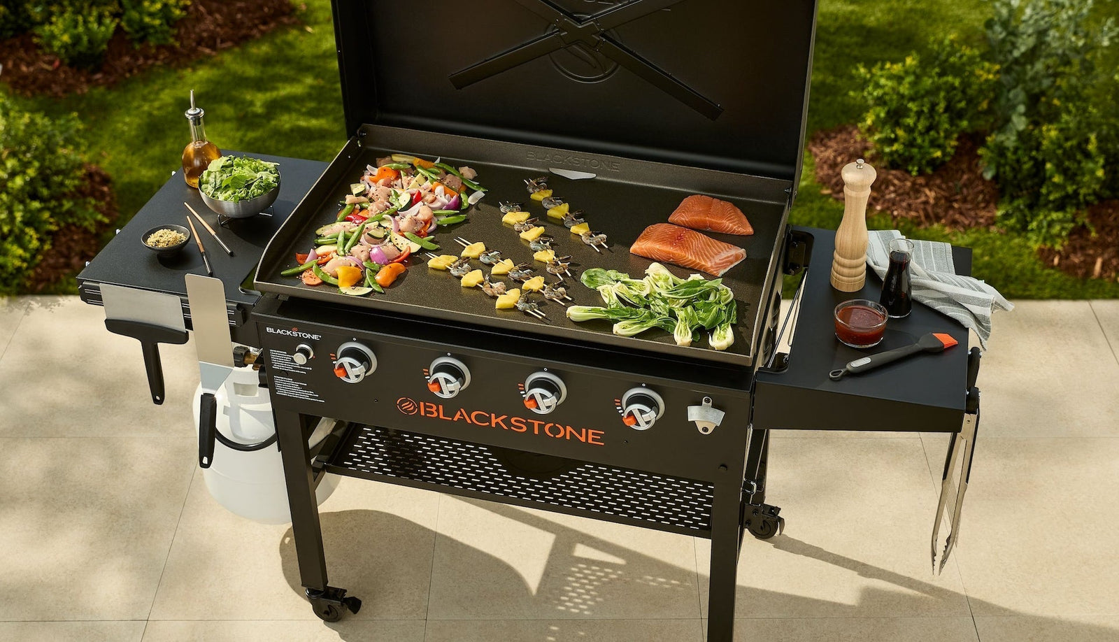 4-Burner LP Gas Portable Griddle with Lid, 36-in T5J3 - product image 6