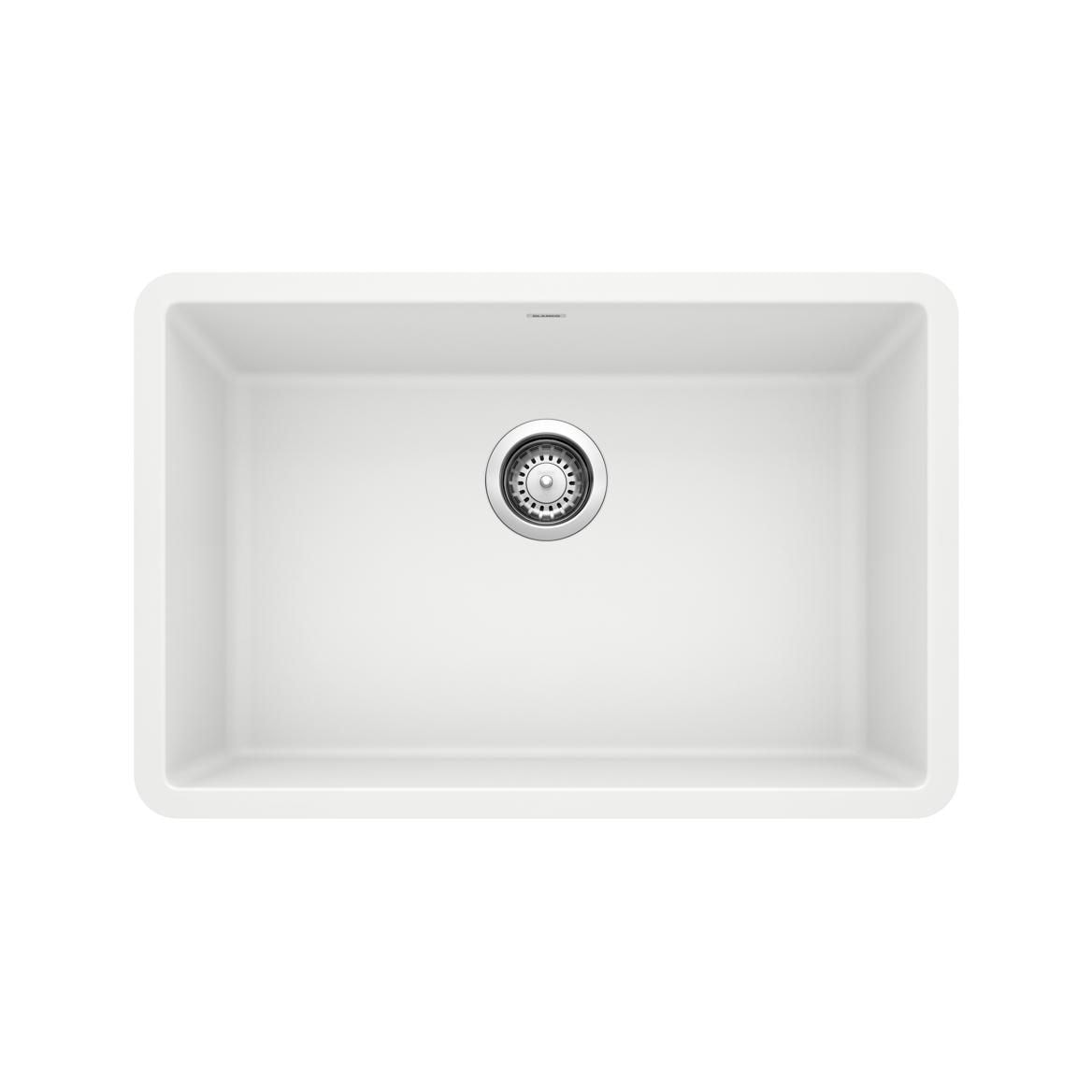 Precis SILGRANIT 27-in Single Bowl Undermount Kitchen Sink, White J7A2 - product image 1