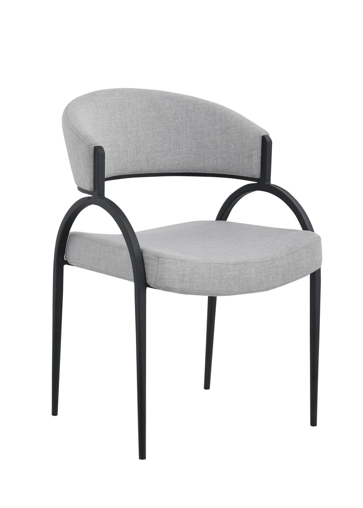Alara Cream/Black Fabric Upholstered Dining Chair, 2-pc H9W6 - product image 1