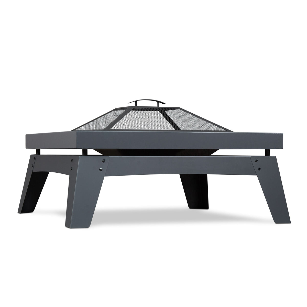 Square Steel Wood Burning Fire Pit in Gray, 37-in D3T3 - product image 1