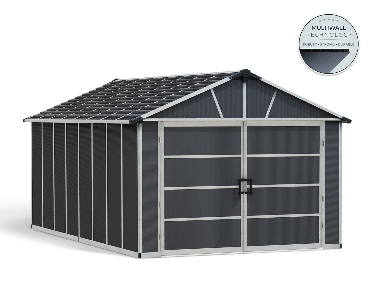 Yukon Multi-Function Polycarbonate Garage, 11x17-ft K1S5 - product image 1