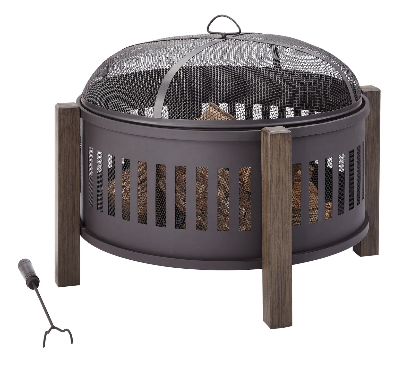 Campobello Round Wood Burning Outdoor Fire Bowl/Fire Pit, 31 x 24-in I2I0 - product image 2