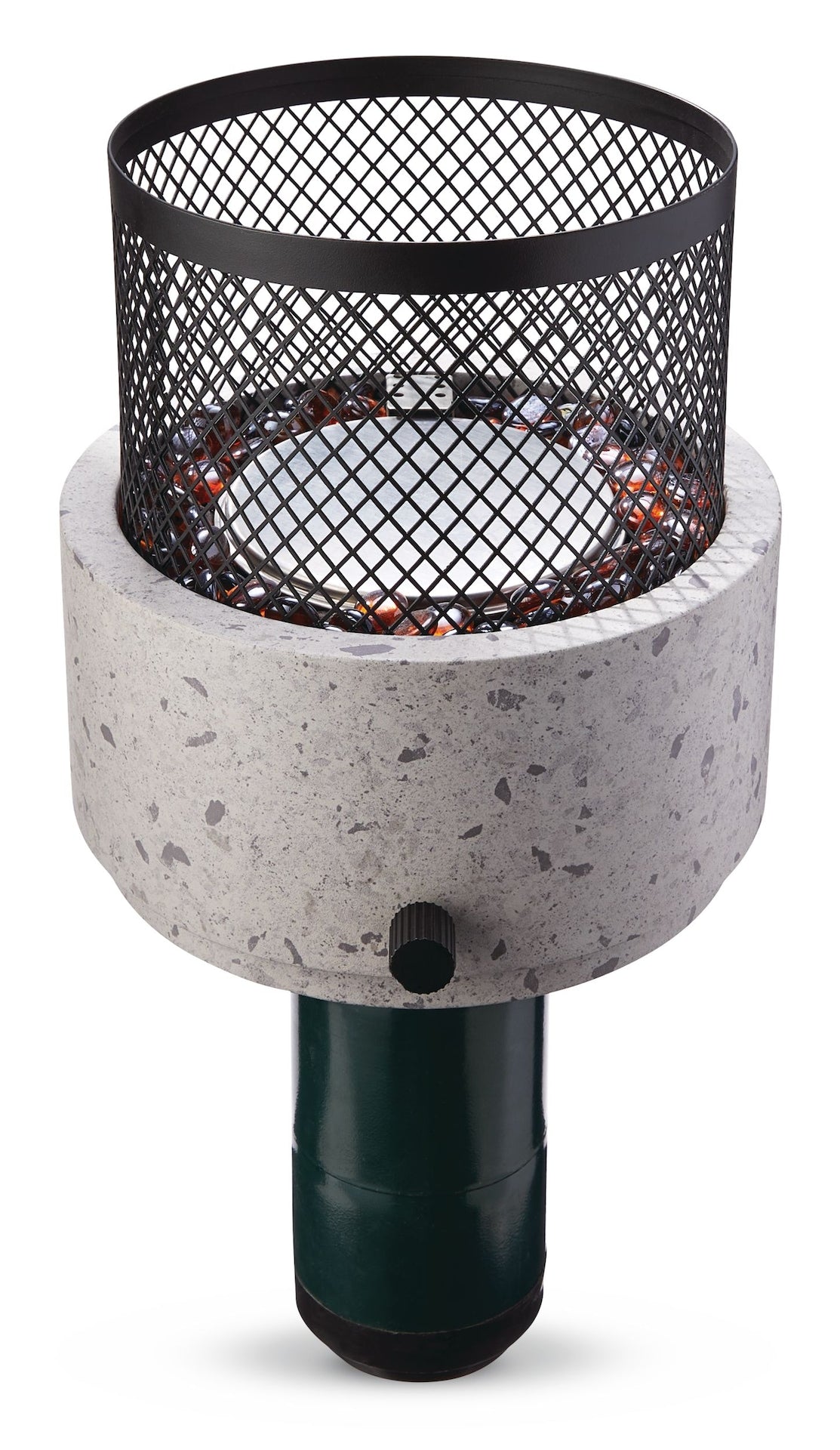 Cinder Round Outdoor Tabletop Gas Fire Pit, 11,000 BTU O0G7 - product image 1