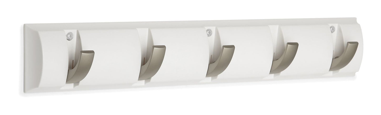 Clement Steel 5-Hook Flip Down Rail, White, 20-in Y8X9 - product image 1