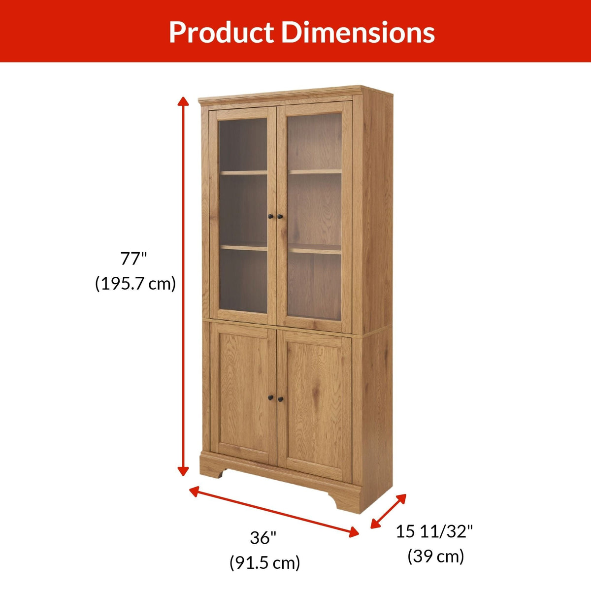 Donevan Multi-Purpose Cabinet, Oak G3T6 - product image 3