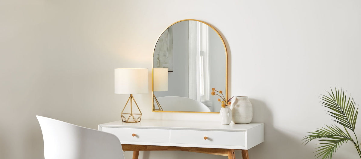 Elrose Gold Arch Mirror, 24 x 28-in W2E8 - product image 6