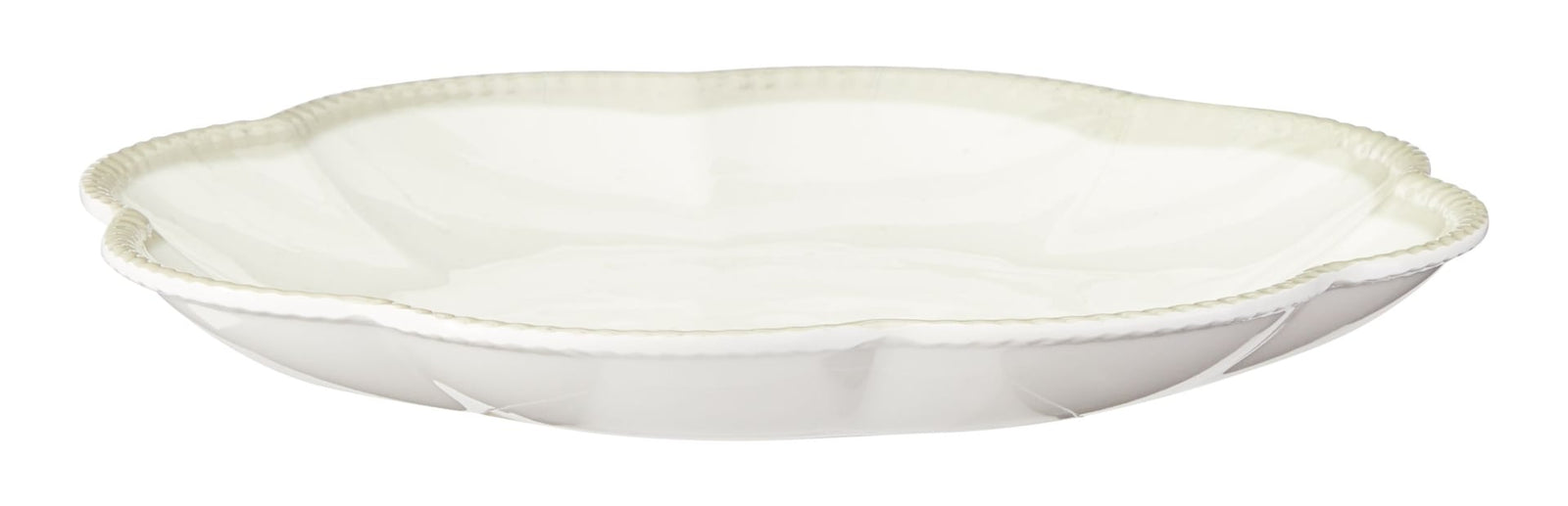 Scalloped Side Plate, BPA-free, Plastic, Ivory Colour G8M9 - product image 2