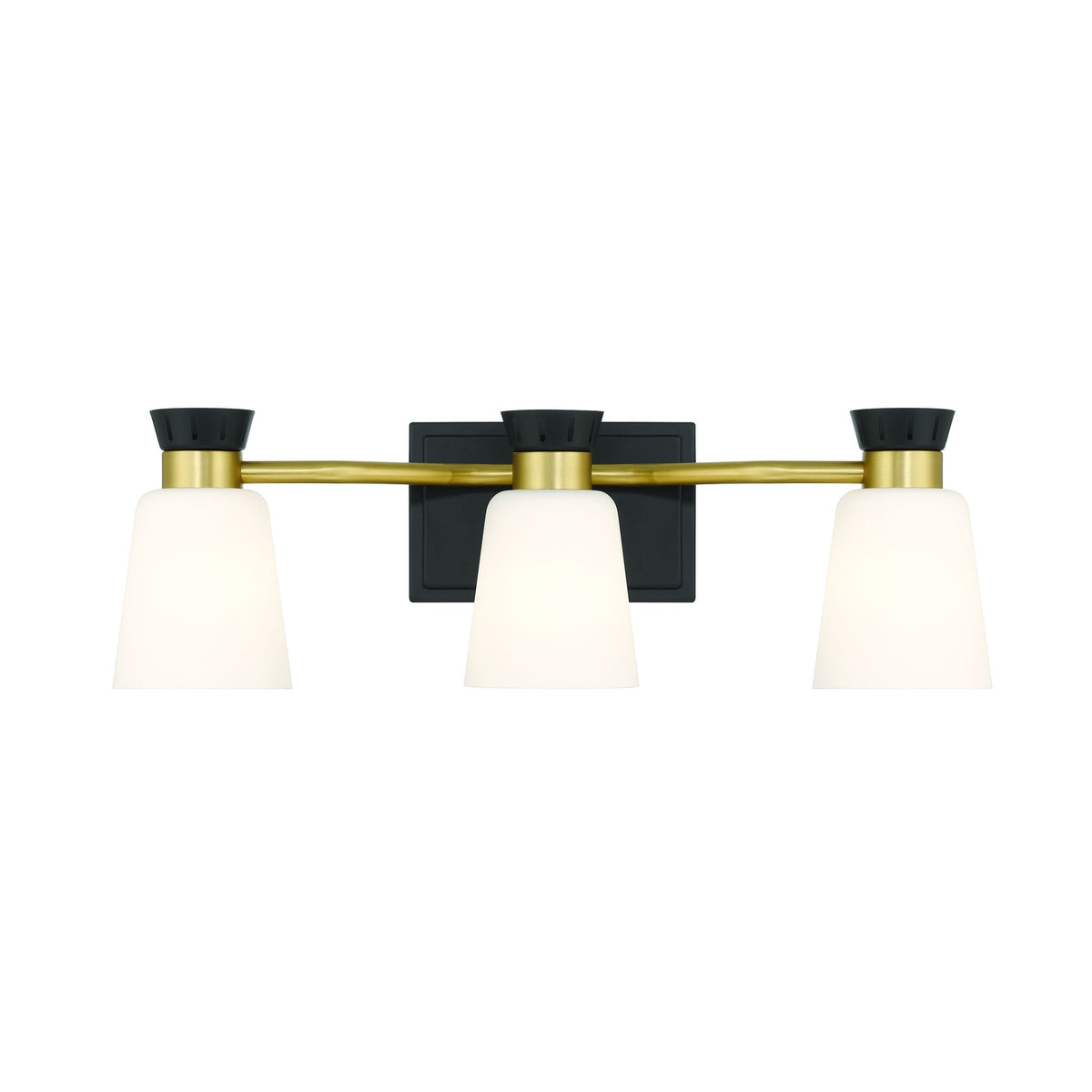 Springwater 3-Light Vanity with Opal Glass, Black V6L7 - product image 3