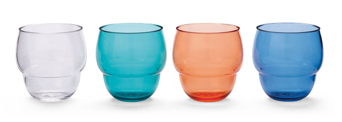 Stacking Bubble Glass Set, BPA Free, Dishwasher Safe, Stackable V1T6 - product image 1