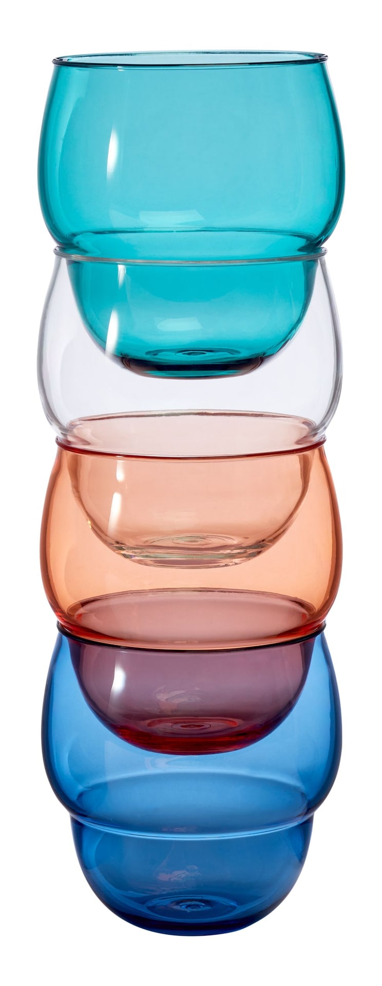 Stacking Bubble Glass Set, BPA Free, Dishwasher Safe, Stackable V1T6 - product image 3