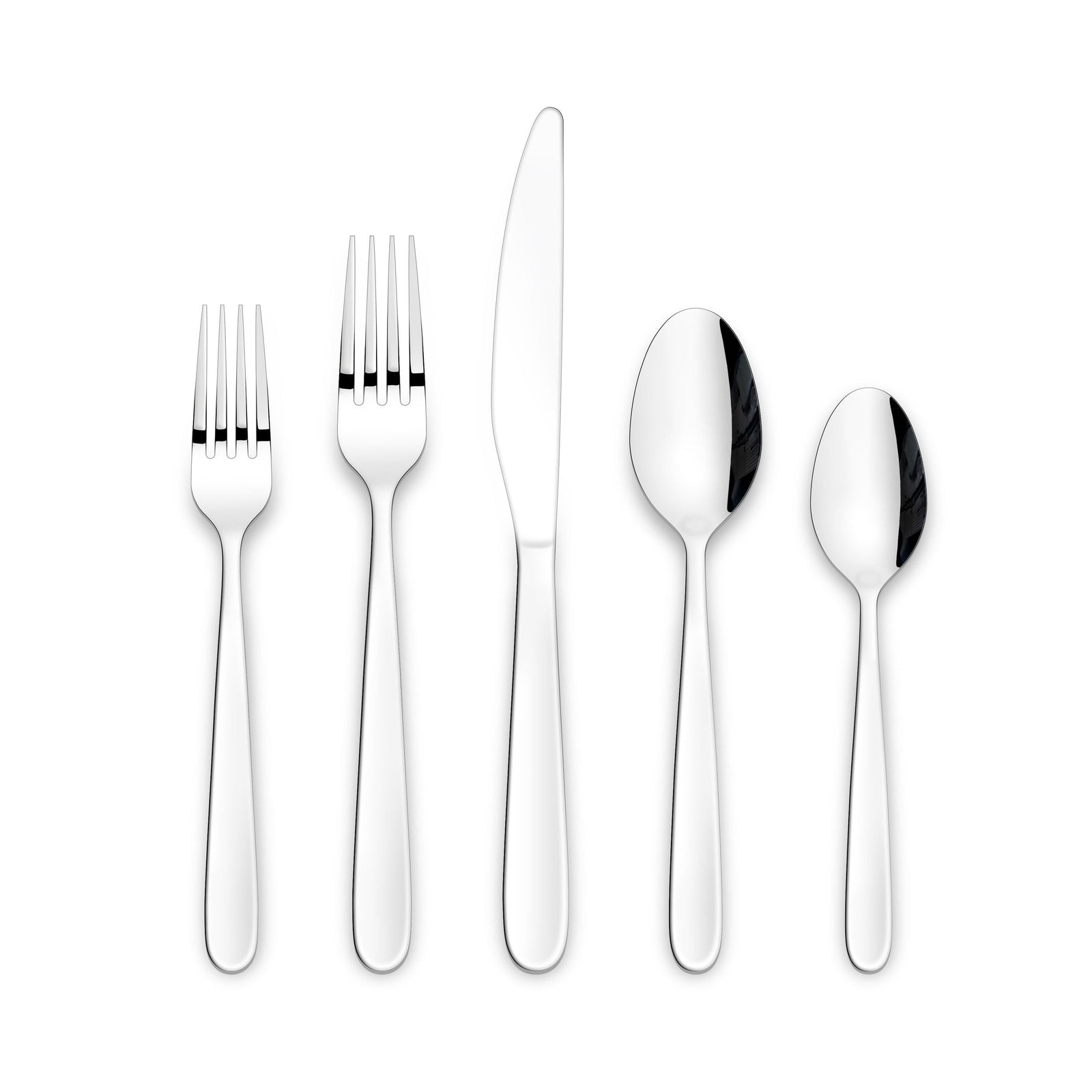 Wembury Scoop Handle Flatware Set, Stainless Steel, Serves 10, 50-pc L7N5 - product image 1