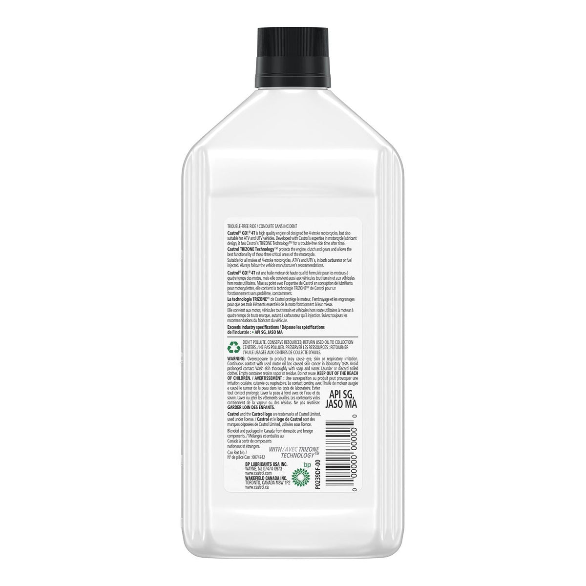 Go! 4-Stroke 4T Motorcycle Oil 10W40, 946-mL K8L7 - product image 2