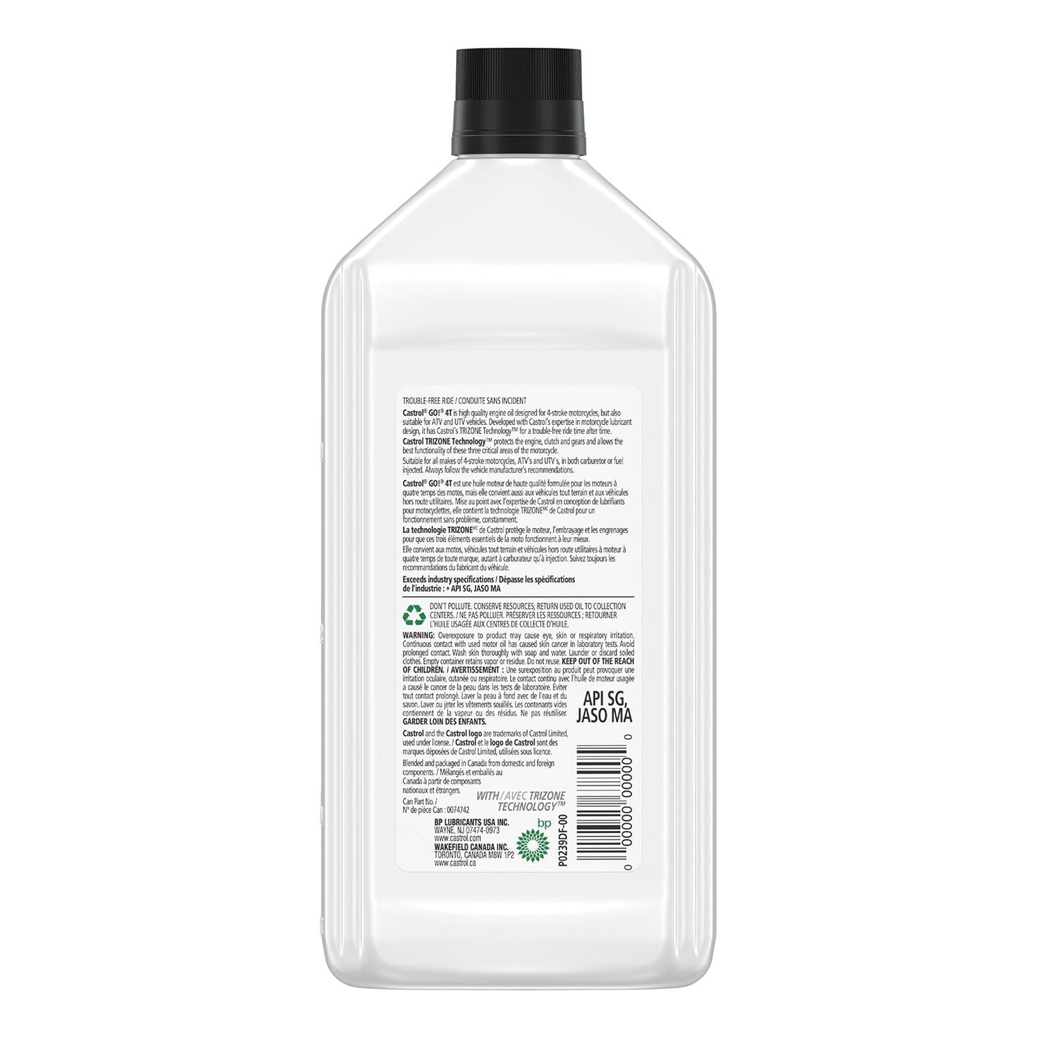 Go! 4-Stroke 4T Motorcycle Oil 10W40, 946-mL L6K6 - product image 2