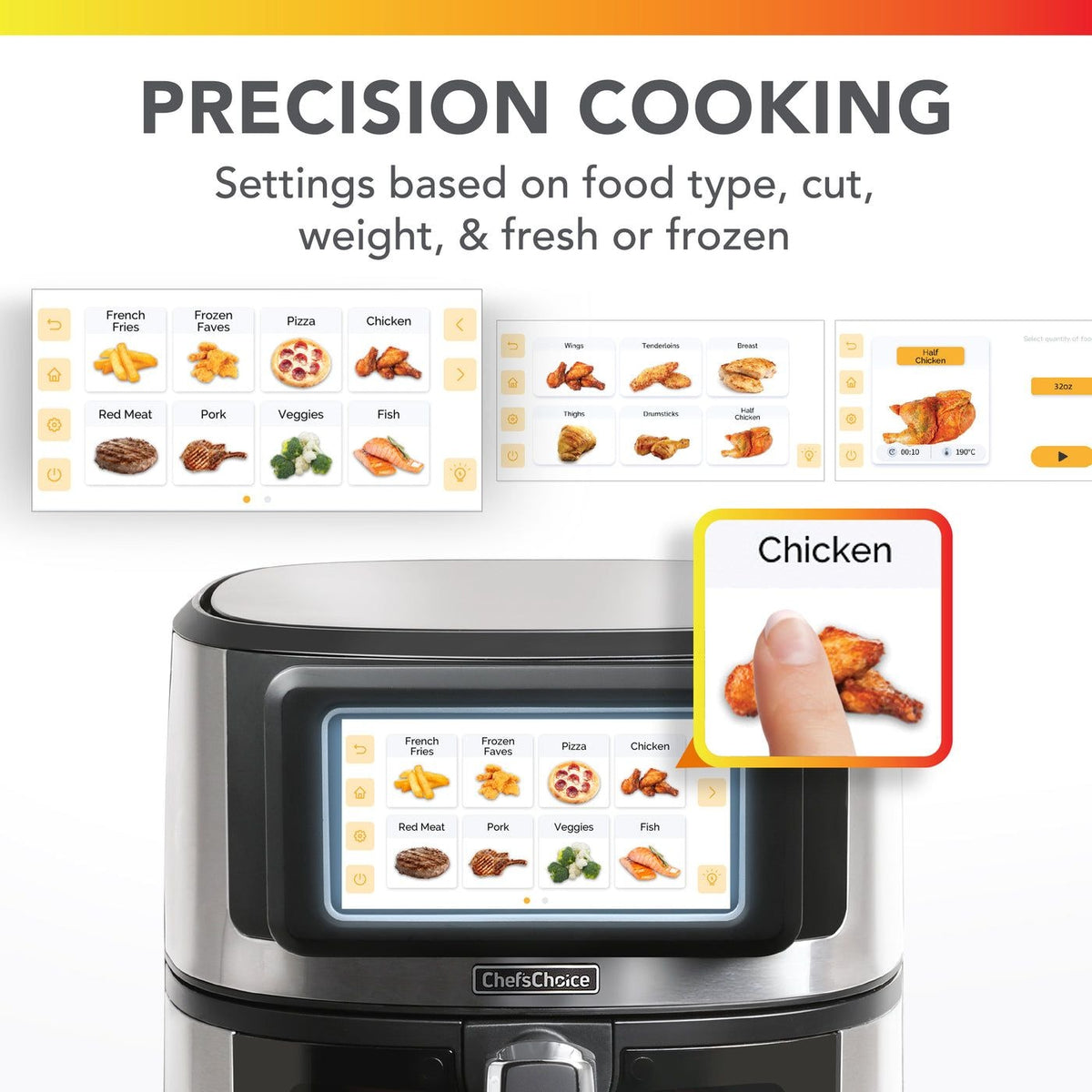 Air Fryer with TFT Touchscreen Display, 7-qt I6M9 - product image 7