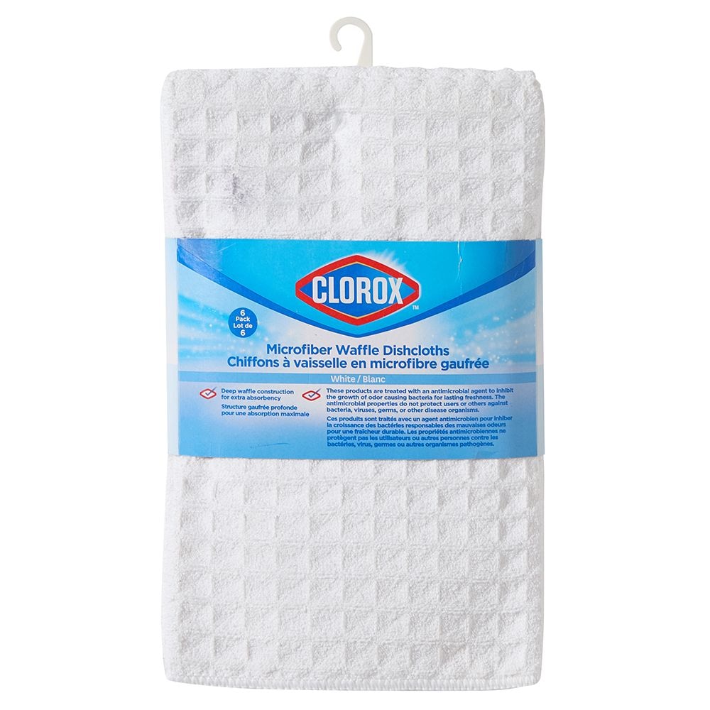 Waffle Microfiber Kitchen Dishcloths, 16-in x 19-in, 6-pk J5D2 - product image 2