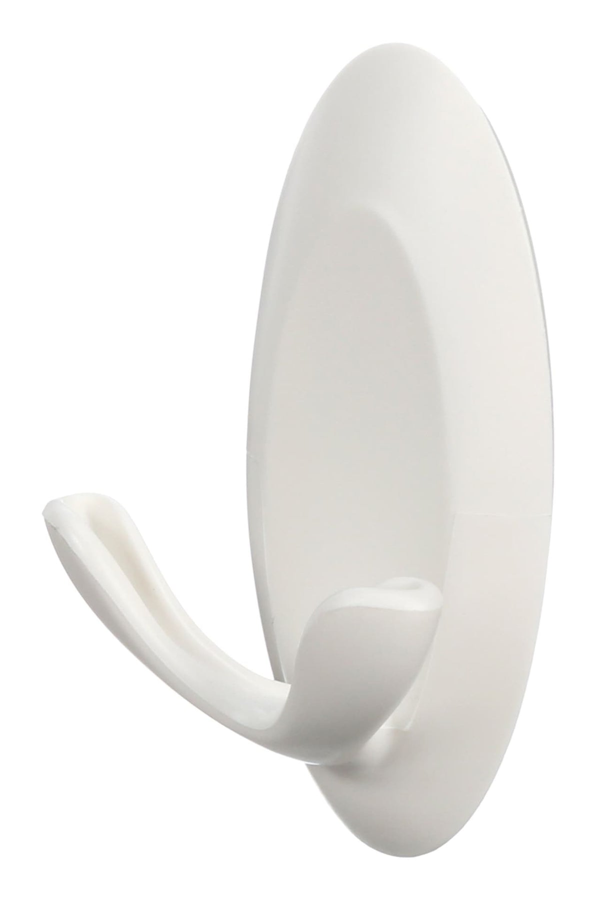 Decorative Quartz Double Hook with Adhesive Strips, White, 3-lbs, 2 Strips Per Pack C0W8 - product image 1