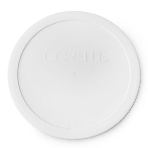Plastic Round Bowl Lid Cover, Fits 28-oz, White H5B0 - product image 1