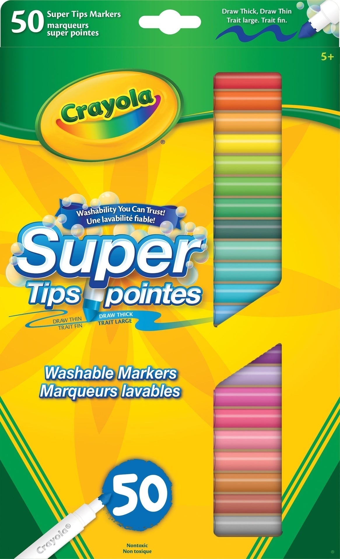 Super Tips Washable Markers, 50 Pieces, Multicolour L2S3 - product image 1