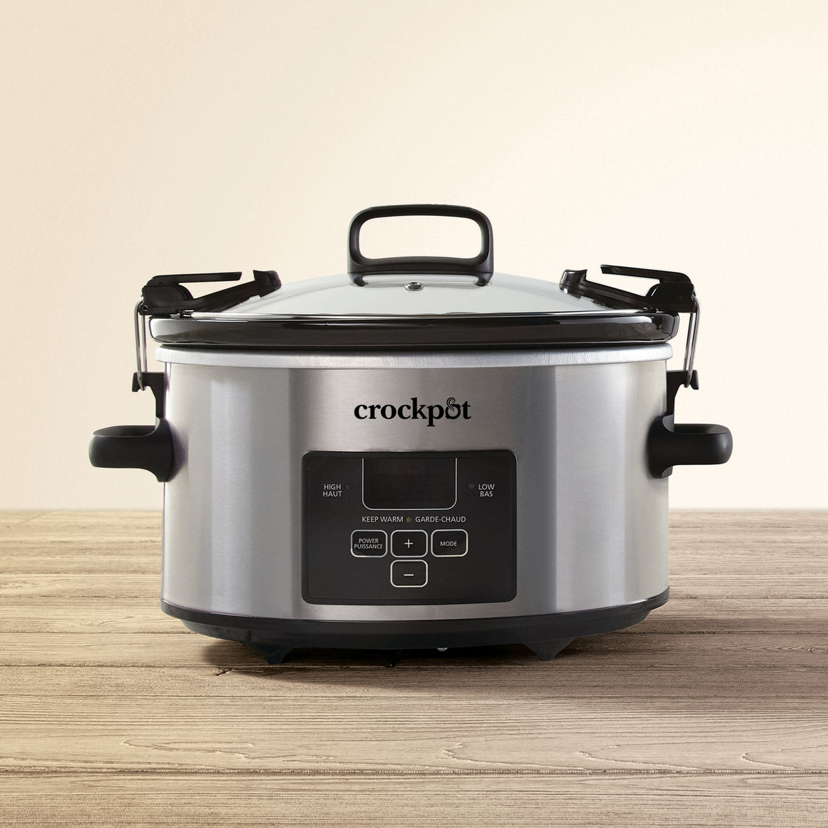 Digital Programmable Slow Cooker with Locking Lid, Feeds 4 People & More, Stainless Steel, 4-qt V8A2 - product image 3
