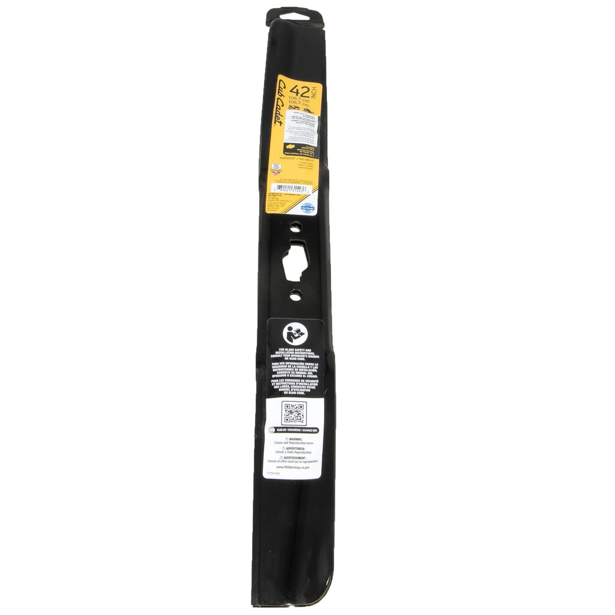 Replacement High-Lift S-Blade Set, Fits 2022 & After Models, Black, 42-in, 2-pk Q6Z8 - product image 6