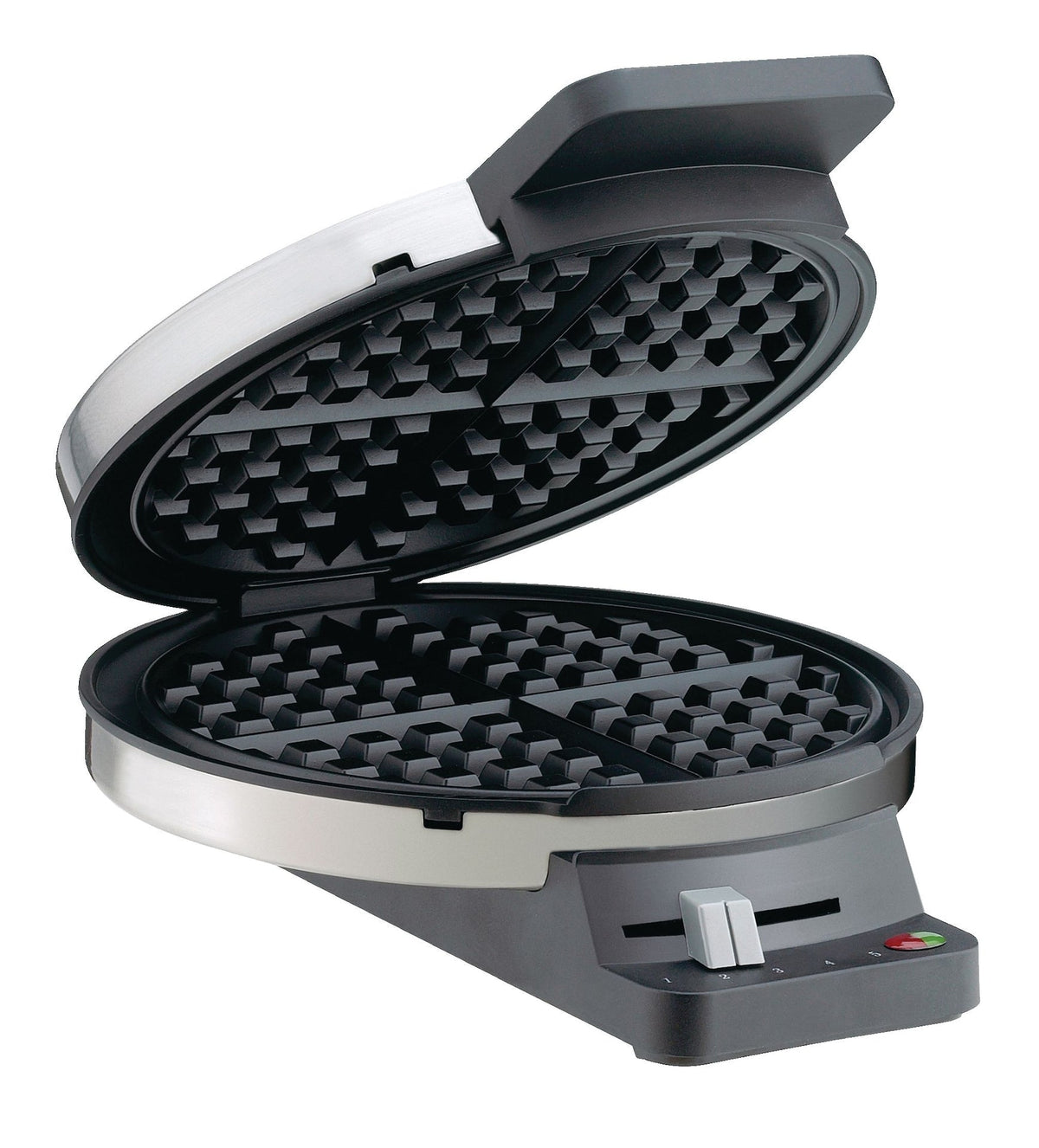 Round, Non-Stick Waffle Maker, Stainless Steel D9C7 - product image 2