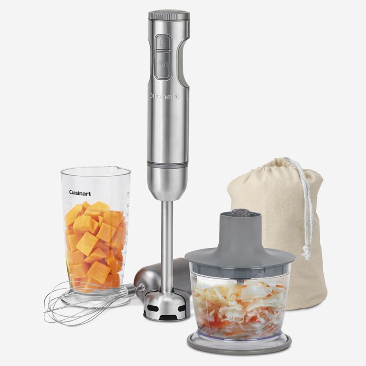 SmartStick 2-Speed Corded Hand Blender with Chopper & Whisk Attachments, Stainless Steel O5J2 - product image 4