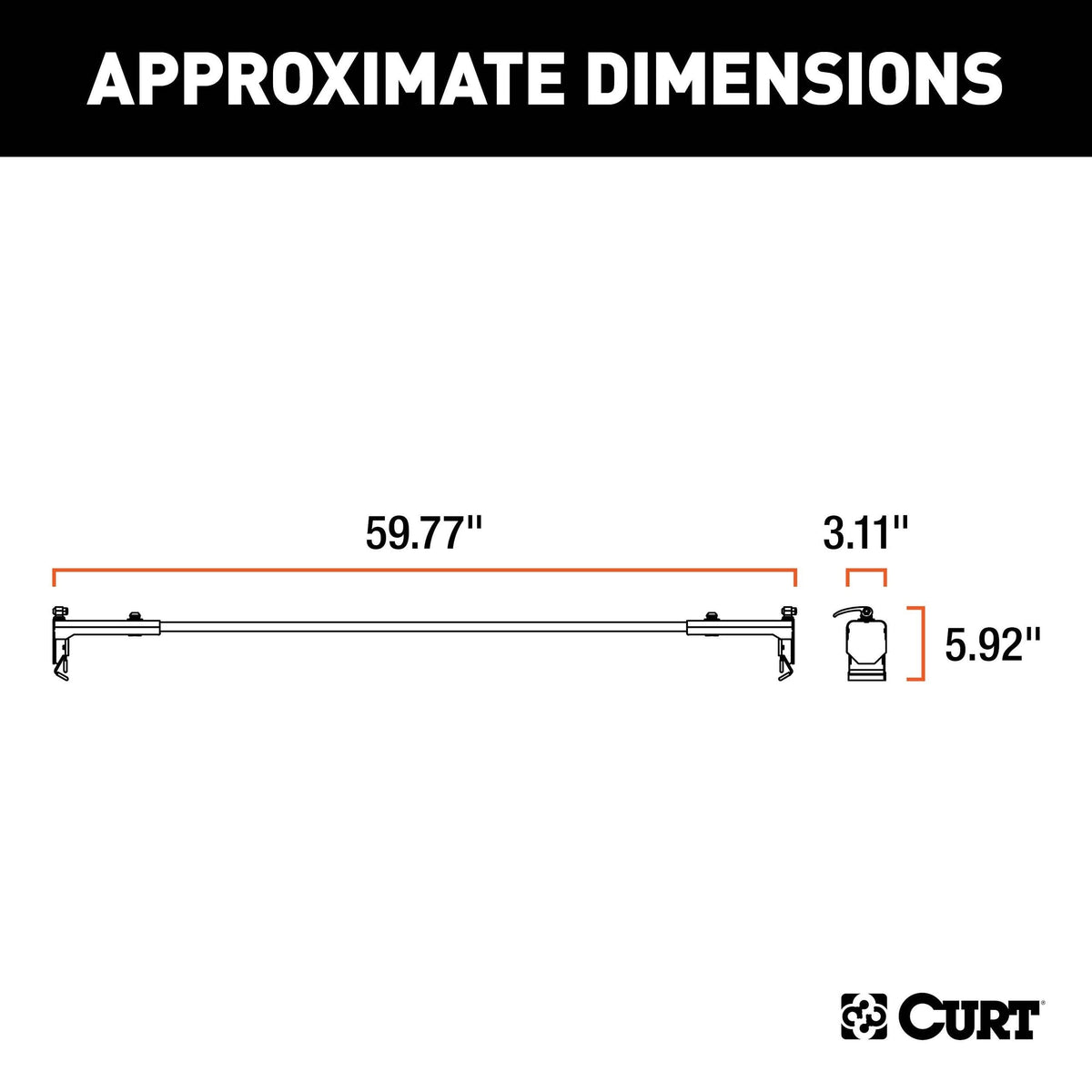 18119 Quick-Release Roof Rack Crossbars, Black Steel, Select Wrangler JK M5K2 - product image 5