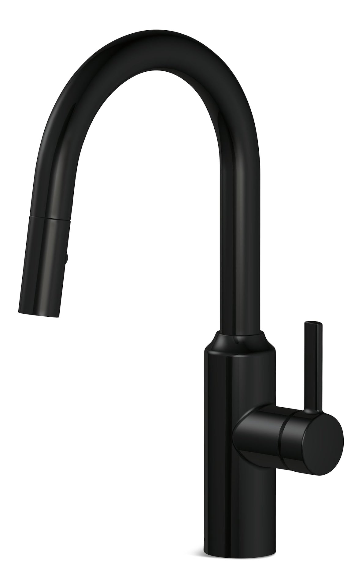 Colby Single Handle Pull Down Kitchen Faucet, Matte Black P8J8 - product image 1