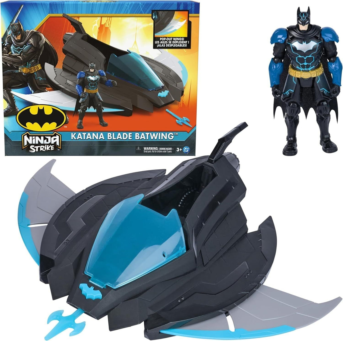 Batman Ninja Srike Katana Blade Batwing and 6-in Action Figure, Ages 3+ S4Y3 - product image 1
