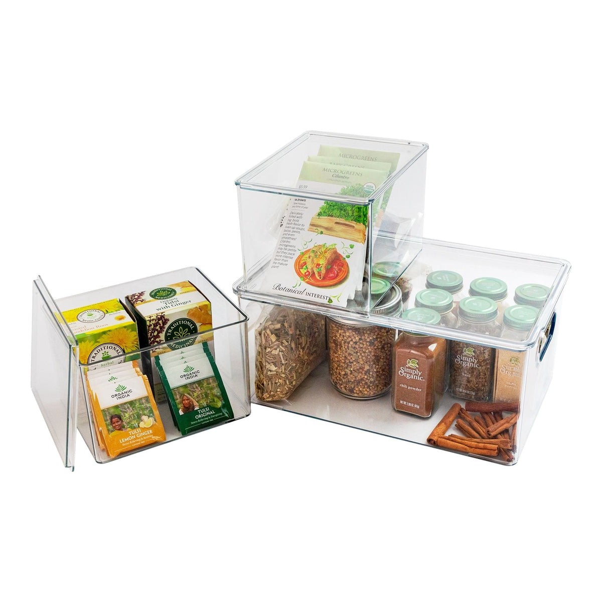 Clear Storage Bin Set, 3-pc M6Z4 - product image 5