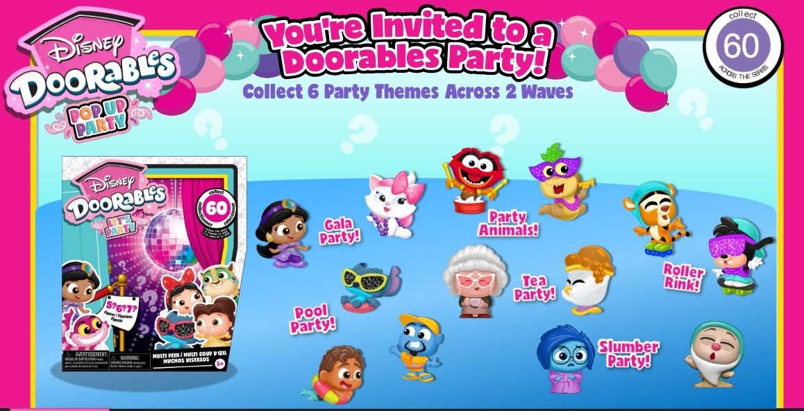 Doorables Pop Up Party Multi Peek for Ages 5+, Assorted Figures B6J7 - product image 1